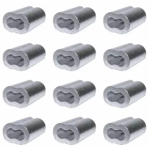 1 Dozen Aluminum Ferrules/Crimps by Heyday