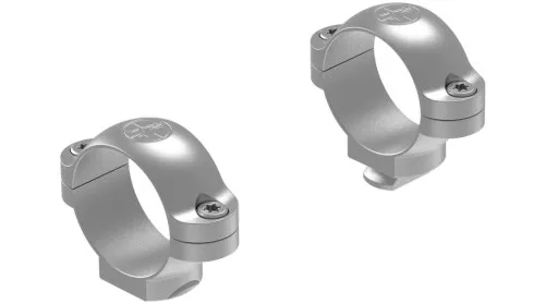 1 Inch Standard Low Ring Set in Silver by Leupold