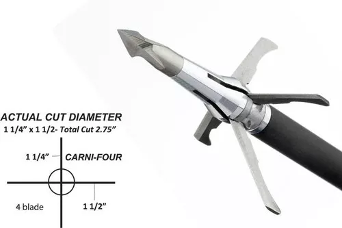 100gr Pro Series Carni-Four 4 Blade Broadhead by Grim Reaper