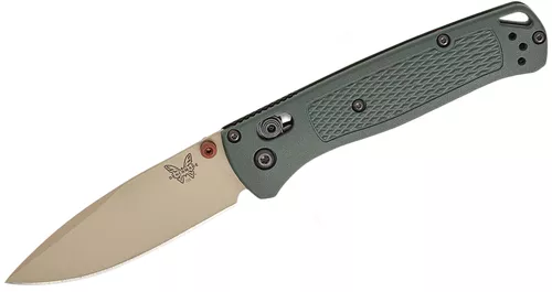 3.24 Inch Bugout AXIS Drop Point Taiga Green Folding Knife by Benchmade