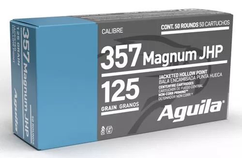 AGUILA 357 MAG JHP 125GR 50RD BOX 10 BXS PER CS