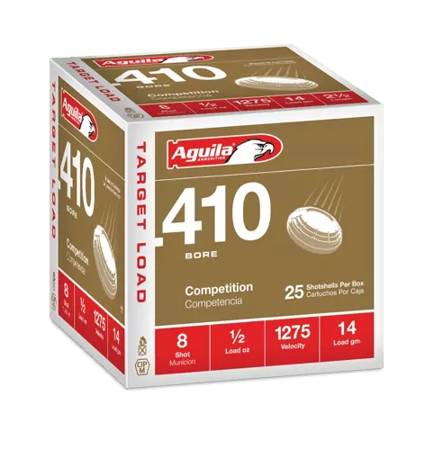 AGUILA 410 2-1/2" 1/2 OZ #8 25RD BX 20 BXS PER CS