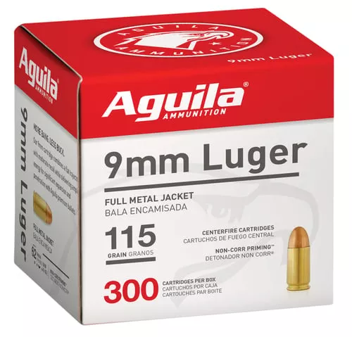 AGUILA 9MM FMJ 115GR BULK PK 300RD 4 PER CS