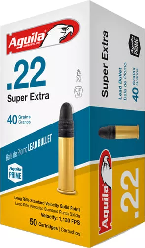 Aguila Ammunition .22 LR SV Rifle Ammo - 40 Grain | Solid Point | 2000rd Case