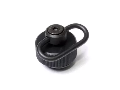 AI Handstop for AW forend rail. Features sling loop.