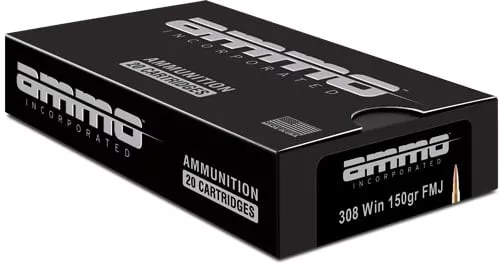 AMMO INC 308 WIN 150GR FMJ 20RD BOX 500 CASE