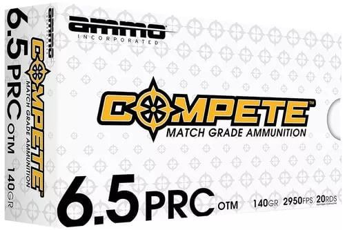 Ammo Inc 65PRC140BTHPA20 Compete6.5PRC 140gr Open Tip Match 20 Per Box/10 Case