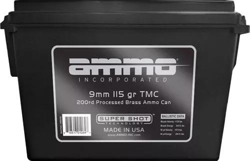 AMMO INC 9MM LUGER 115GR TMC BRASS