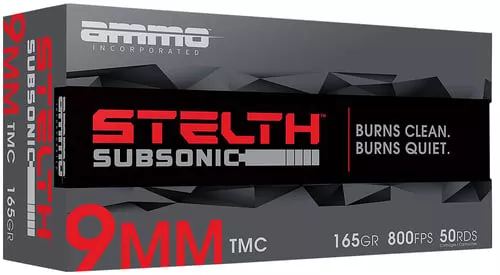 AMMO INC STEALTH 9MM 165GR 50/1000