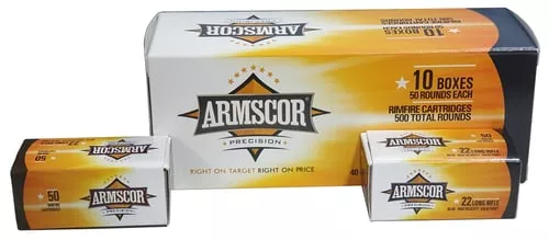 Armscor 50439 Precision22 LR 40 gr Solid Point 50 Per Box 100 Cs