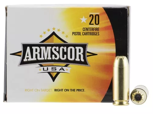 Armscor FAC103N USA10mmAuto 180gr Jacketed Hollow Point 20 Per Box/25 Case