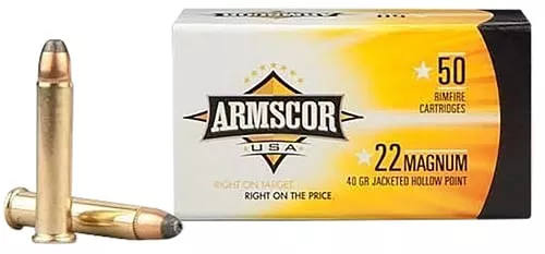 ARMSCOR US AMMO 22 MAG 40GR JHP 50RDS