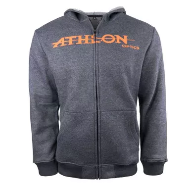 Athlon Logo Zipper Hoodie Grey X-Large