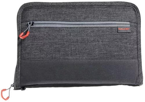 AUTO-FIT DELUXE HANDGUN CASE 11IN GREY AND RED
