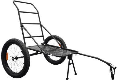 Bakcou RFDT Deer Ebike Trailer, Black, 72"
