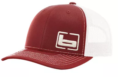 BANDED Side Logo Cardinal/White Trucker Cap (B03585)