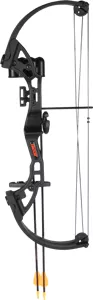 Bear Brave Bow SetBlack 13.5-19 in. 15-25lbs. RH