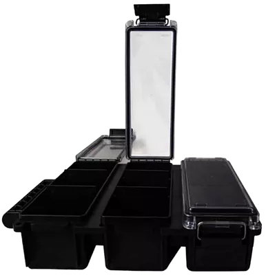 Berry's Mfg Tri-Can Ammo Box Black
