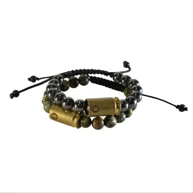 Brass & Unity Warrior Rope Pair - Rhyolite & Hematite