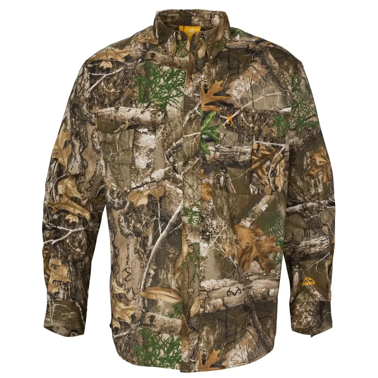 Browning Wasatch Camo L/S Shirt-Realtree Edge-2XL