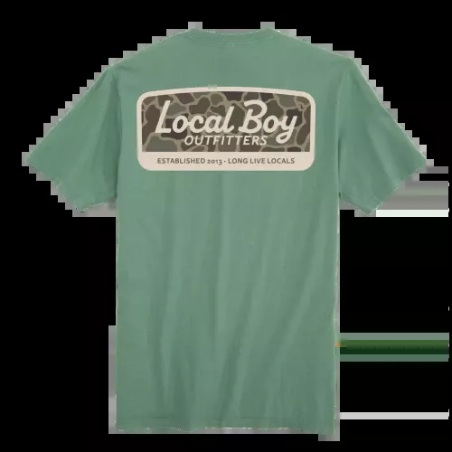 Brush Camo Mark Short Sleeve Tee Shirt by Local Boy