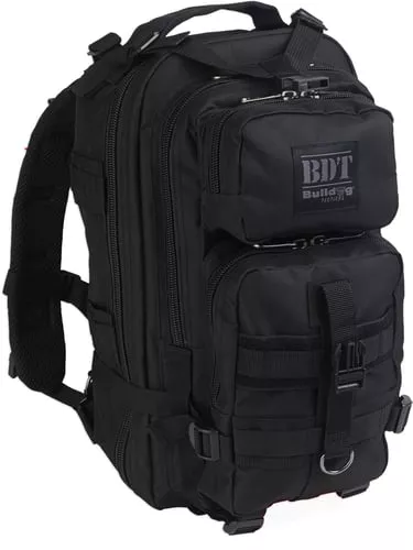 BULLDOG COMPACT BACKPACK BLACK W/ MOLLE