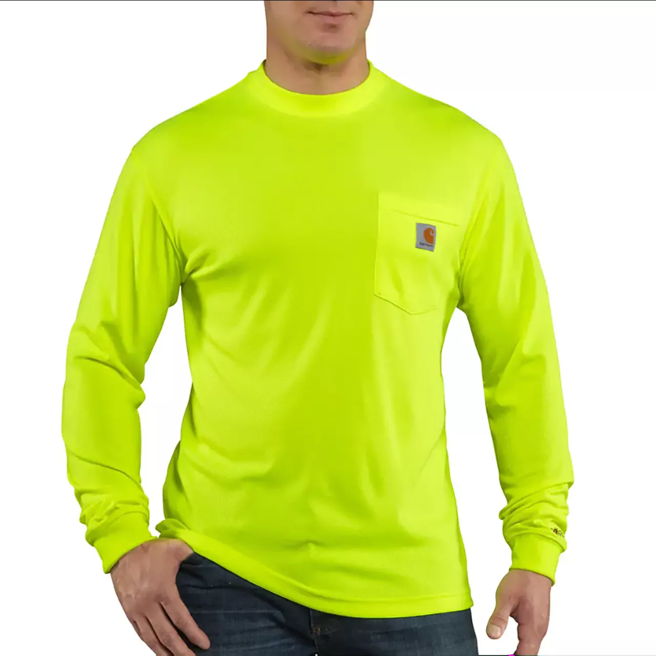 Carhartt Men’s Force Enhanced L/S T-Shirt - Bright Lime