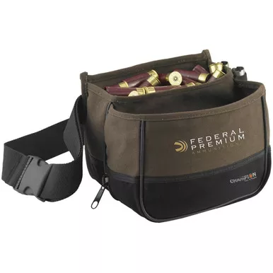 Champion Shotgun Shell Pouch Double Box Tan