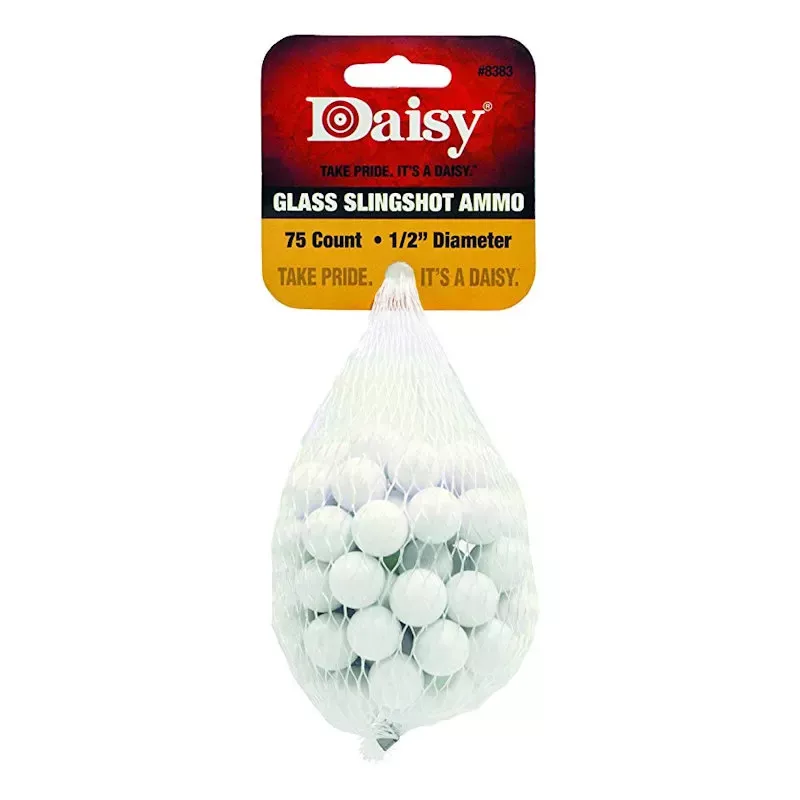 Daisy Glass Slingshot Ammunition .50 Inch 75 Per Pack