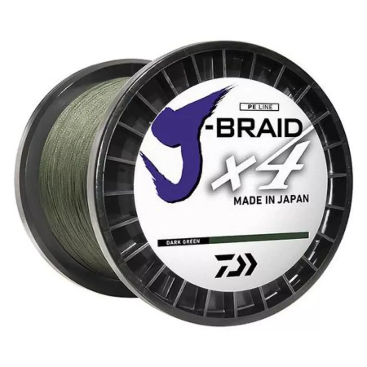 Daiwa J-Braid X4 Braided Line-Dark Green-30 lb.