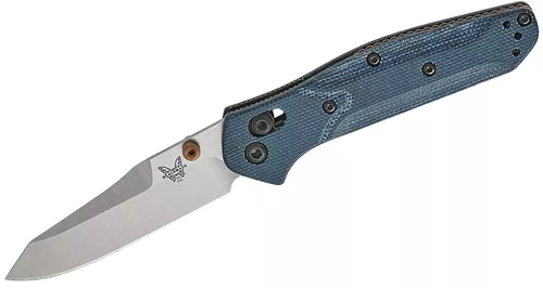 Denim Micarta Finish Mini Osborne 2.92" Blade Folding Knife by Benchmade