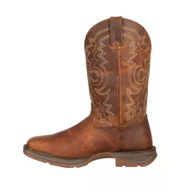 DURANGO Redel 12in Pull-On Steel Toe Brown Western Work Boots (DB4343)