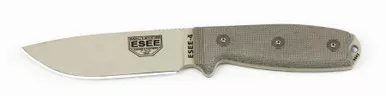 ESEE Knives Desert Tan ESEE-4 Serrated Edge w/ OD Sheath