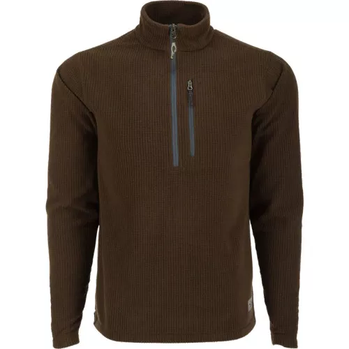 Fall River Grid Fleece Half Zip by Drake Waterfowl