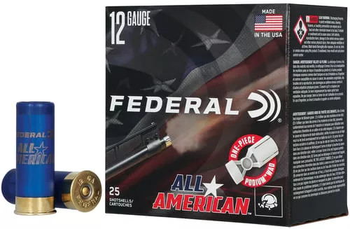 Federal FAA12HC8 All-American12Gauge 2.75" 1 1/8oz 8Shot 25 Per Box/10 Case