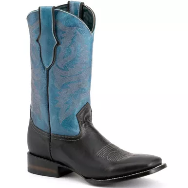 FERRINI Men's Gunner S-Toe Black Boots (1219304)