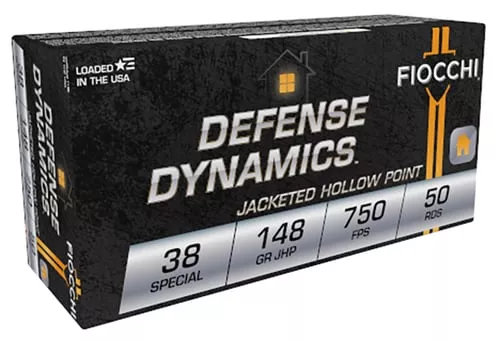 FIOCCHI SD AMMO 38 SPL 148GR SJHP 50/BX