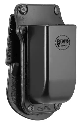Fobus 3901G45 Single Mag PouchBlack Polymer Paddle Compatible w/ Double Stack/Glock Belts 1.75" Wide