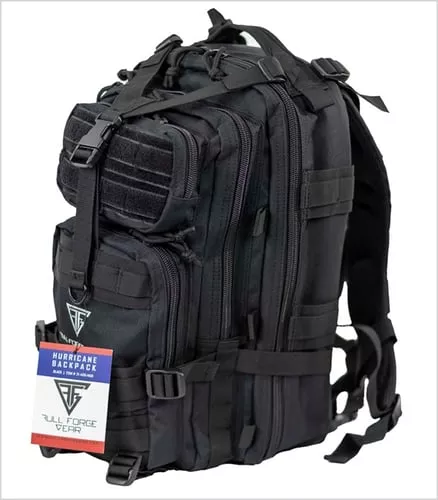 "Full Forge Gear Hurricane Tactical Backpack - Black | 18""x11""x11"""