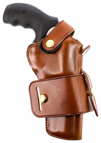 GALCO WHEELGUNNER BELT HOLSTER AMB LEATHER COLT PYTHON 4" TN<
