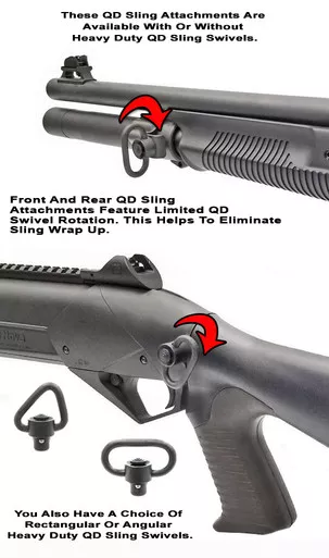 GGG Benelli SuperNova QD Front Sling Attachment - Rectangular Swivel