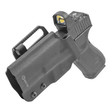 GRITR OWB Kydex Left Hand Gun Holster Compatible with Glock 19