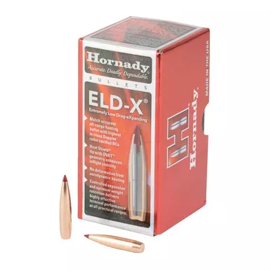 HORNADY 25 CAL .257 128 GR ELD-X (1-7.5") BULLET