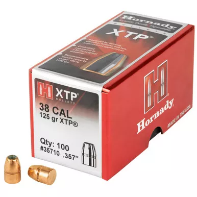 Hornady .38/.357 125 Grain XTPHP Handgun Bullets 100 Count