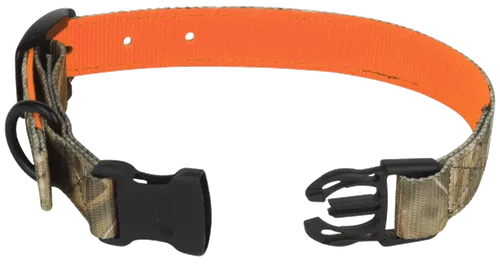 Large Orange & Camo Reversible Dog Collar by Avery