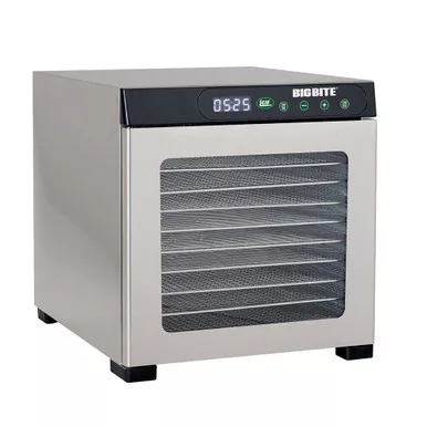LEM Big Bite 10-Tray Dehydrator Stainless Steel