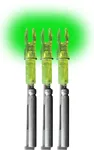 Lumenok Lighted NocksGreen X 3 pk.