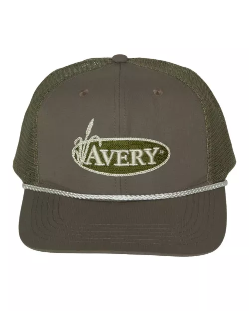 Men's Avery Logo Rope Mesh Snapback Hat by Avery