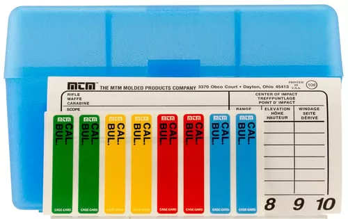 MTM Flip Top Ammo Box for .270 Win/.30-06/25-06 50rd Clear Blue
