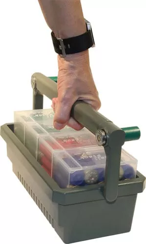 MTM Shotshell Box Caddy with 4 Clear Ammo Boxes